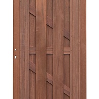 *Keruing charmant poort 20 met slot 100x180cm incl. aanslaglat Premium FCQ FSC®100%