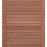 *Keruing poort 25 met slot 100x180cm incl. aanslaglat Premium FCQ FSC®100%