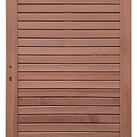 *Keruing poort 26 Rhombus met slot 100x180cm incl. aanslaglat Premium FCQ FSC®100%