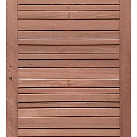 *Keruing poort 27 Rhombus variabel 100x180 met slot incl. aanslaglat Premium FCQ FSC®100%
