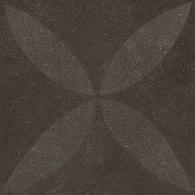 *VT Wonen Keramische Tegel Unico Flower Dec Brown 80x80x3