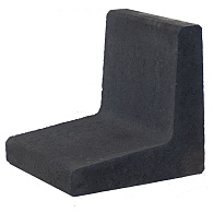 *L-Element Zwart 40x40x40cm