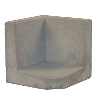 *L-Hoeksteen Grijs 40x40x40cm