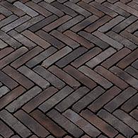 Gebakken WF getrommeld  Ancona Antica,  20,4x5x6, WF60, zwart blauw bruin+