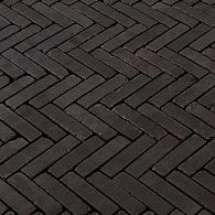 Gebakken WF getrommeld Carbona Antica 20,4x5x6, WF 60, zwart+