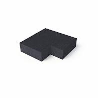 *Schellevis TRAP HOEKSTUK 90° (37/15) BUITEN CARBON 60X60 CM