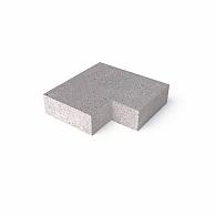 *Schellevis TRAP HOEKSTUK 90° (37/15) BUITEN GRIJS 60X60 CM