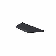 *Schellevis ZWEMBADRAND HOEK LINKS (100/60X40X5 CM) CARBON