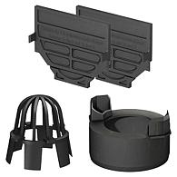 Hexaline eindplaten set, uitl+bladk(2.0)