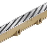 *Euroline goot, L=1000mm, H60 incl  verzinkt stalen rooster