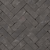 Gebakken DF getrommeld Eros, inktzwart onbezand, 20x6,5x6 UDF65