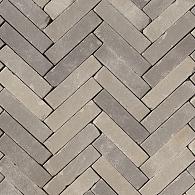 Gebakken WF getrommeld Lotis, grijs onbezand, 20x5x6 UWF60