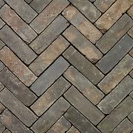 Gebakken DF getrommeld Oliva WS, bruin blauw, onbezand, 20x6,5x8