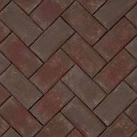Gebakken KF strak Padova, rood paars bezand, 20x10x7