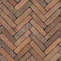 Gebakken WF getrommeld Varia WS, geel rood bont, onbezand, 20x5x6 UWF60