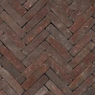 Gebakken WF getrommeld Ruston, paars rood bezand, 20x5x6 UWF60