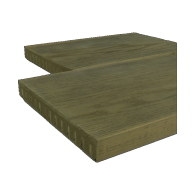 *TimberTouch New 359x20x2,5cm Grain Sand