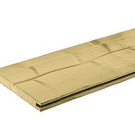 *Gr. Vuren FSC Rabat Dubbel 19/130  lengte 300 cm