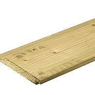 *Gr. Vuren FSC Rabat enkel  19/135  lengte 360 cm