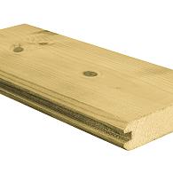 *Gr.Vuren Blokhutprofiel 028/135 lengte 420 cm