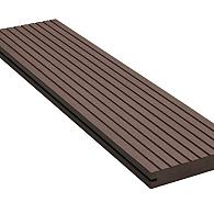 *loopdd massief donker bruin 23x140  lengte 300 cm
