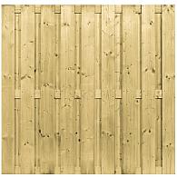 *Scherm Vuren bij beton 180x180. 21 planks