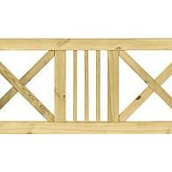 *Grenen boerenland hek 75x180 cm