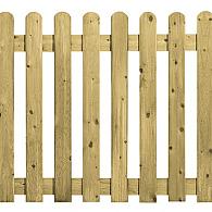 *Vuren Hek Relief Rond 100x180 lengte 83 cm