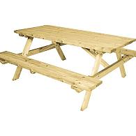 * Vuren Picknicktafel 70x155x180cm