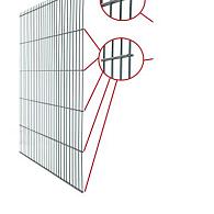 *Dubbelstaafs gaasmat groen 80x200cm