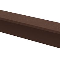 *Comp.hoekprof.donkerbruin .300 cm