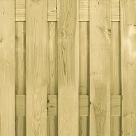 *Grenen Scherm bij beton 90x180 cm - 19 planks