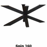 *Aluminium onderstel Spin 160 Zwart, Ral 9005