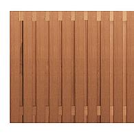 *Hardhouten scherm tbv beton 180x180 cm ( 19+2)