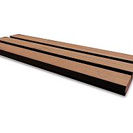 *Achterwand- en zijwand douglas zwart two tone tripple vertikaal 400 cm
