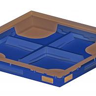 *Schoonl onderb 60x60cm, H=8cm Polym bet