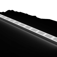 Star Drain "Mini" kunststof goot met grijs aluminium rooster 65 breed, 60 hoog en 100 lang ( slim )