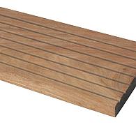 *Hardhout Loopdekdeel enkel Profiel 28x145 lengte 365 cm