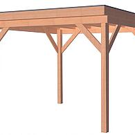 *Douglas Overkapping Premium Geschaafd 300x300 cm