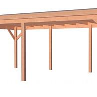 *Douglas Overkapping Premium Geschaafd 400x680 cm