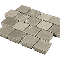 Kandla Gres 10x10x5-7 grijs ( met voeg 92 stuks per M2 )