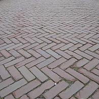 Oud gebakken dikformaten (  7 duimers ) Rood/paars Oud Zandvoort NM