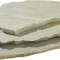 *Flagstone, Brasil Kwartsiet White 2,5-3,5 ( 4-8 stuks per m2 ) (  75 kg per M2  ) ( € 0,75 per kg )