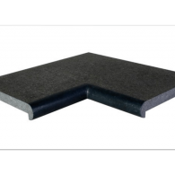 *Zwembadrand Twilight G684 binenhoekstuk 50/50x30x5-3 gebrand met gezoete ronde boord