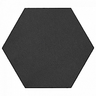 *Soft Comfort Zeskant 60/52,5x30x4 cm Nero