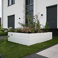 *Plantenbak Modulair Wit 270x30x42 cm
