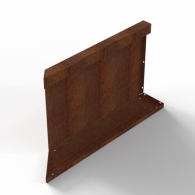 *Plantenbak Module+ Inwendig hoekpaneel (C) 60x42 R CORTEN