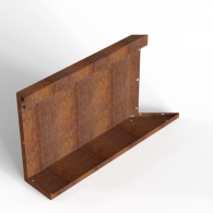 *Plantenbak Module+ Inwendig hoekpaneel (C) 60x42 L CORTEN