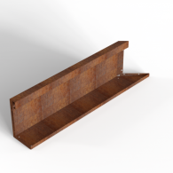 *Plantenbak Module+ Inwendig hoekpaneel (C) 90x28 L CORTEN