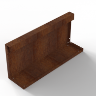 *Plantenbak Module+ Recht Paneel (A) 60x28 CORTEN